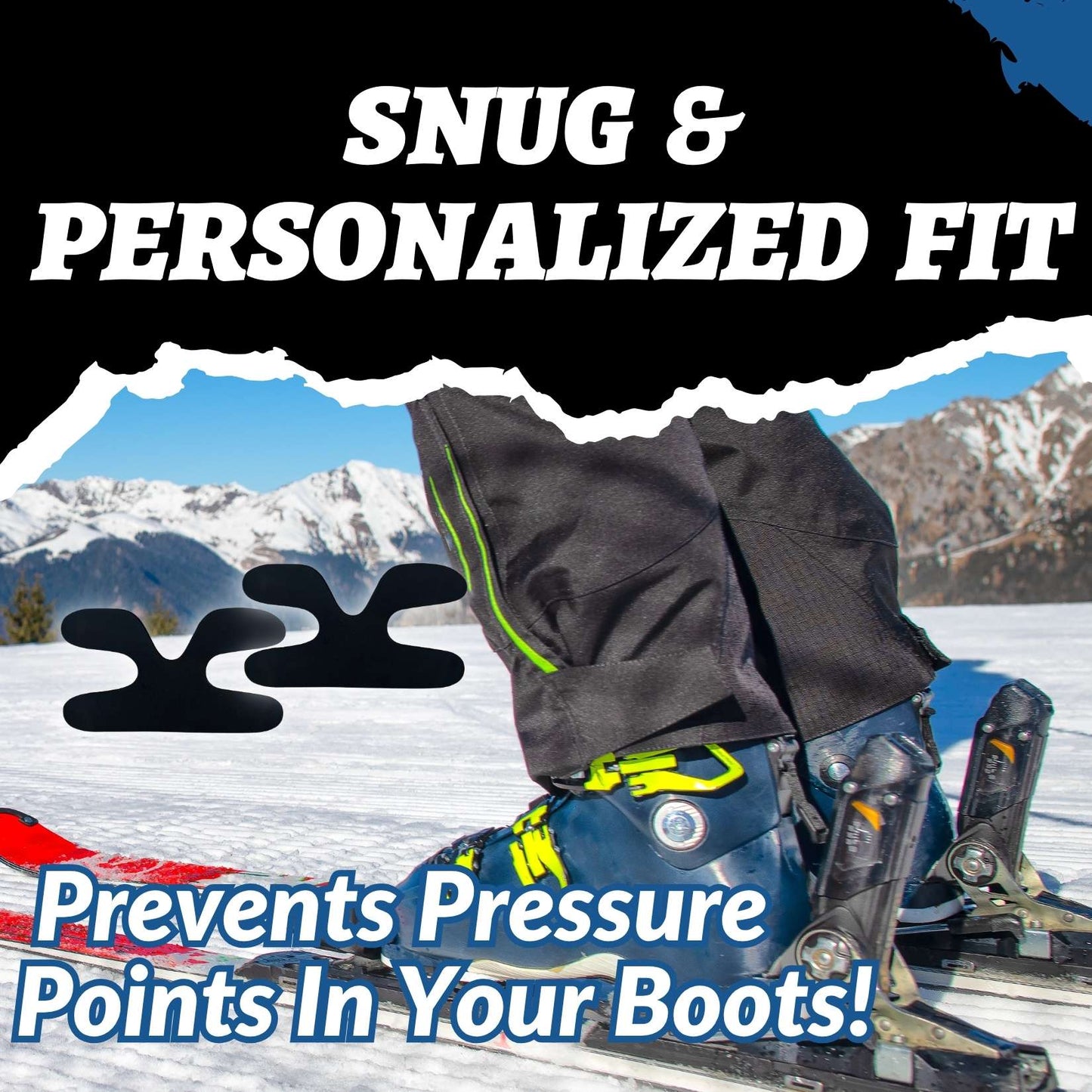 Boxum Ski & Snowboard Boot Ankle Wrap Pads (Sold in Pairs)