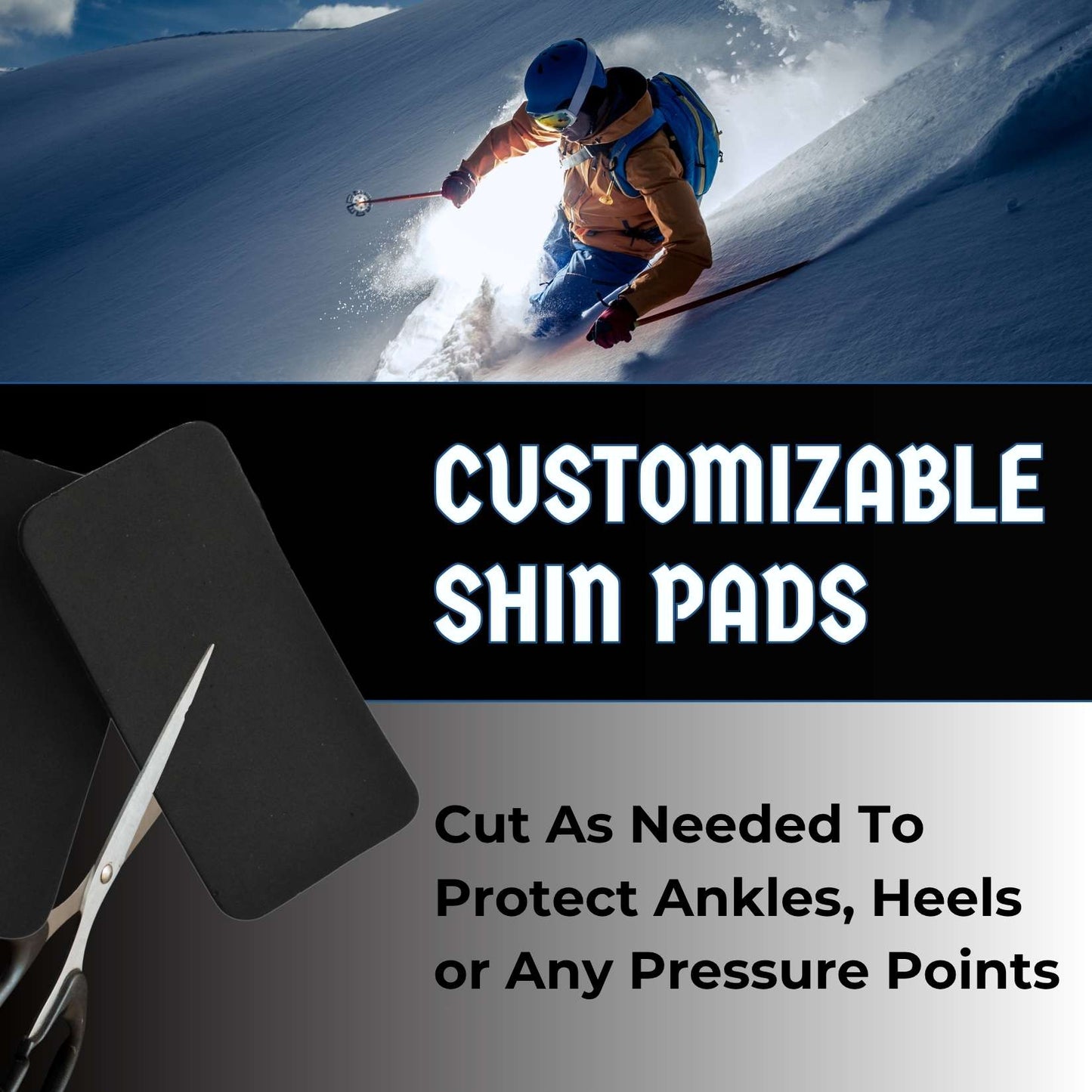Boxum Ski & Snowboard Shin Pads (Sold in Pairs)