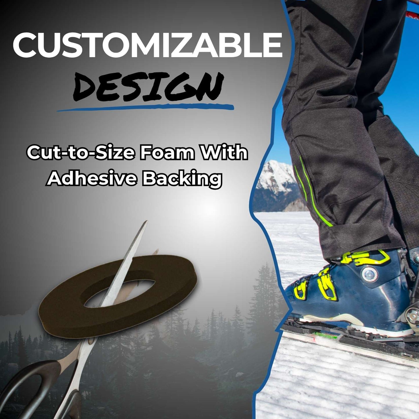 Boxum Ski & Snowboard Ankle Donut Pads (Sold in Pairs)