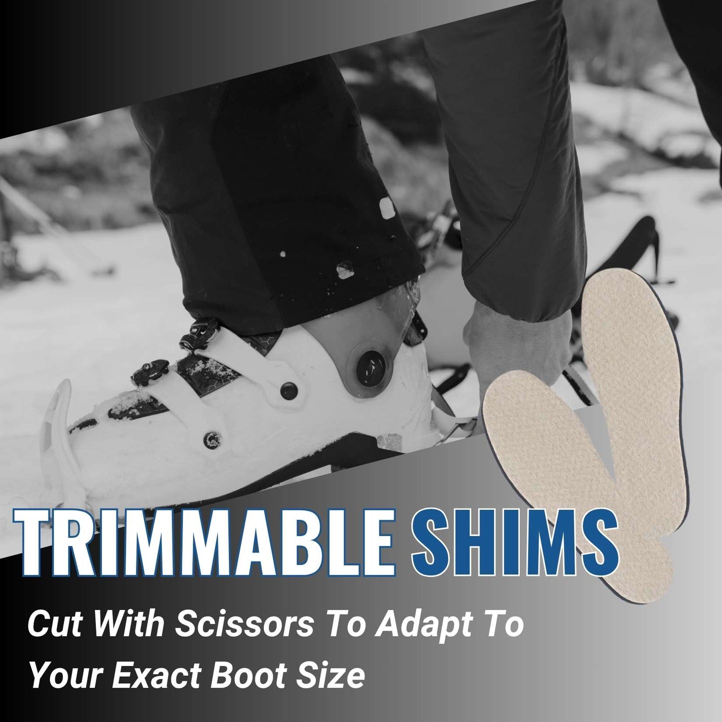 Boxum Ski & Snowboard Boot Shim Insoles Inserts