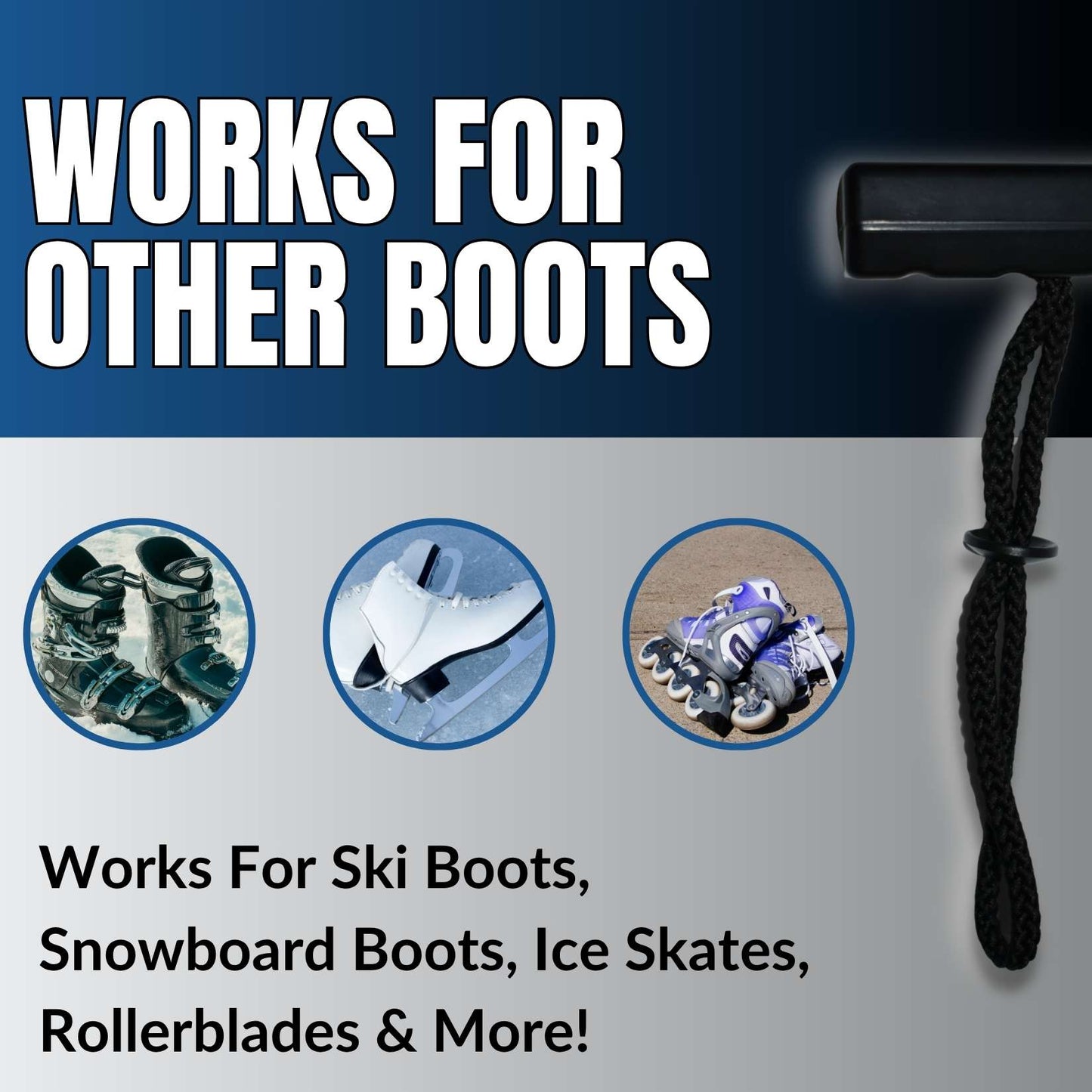 Boxum Ski Boot Carrier Tote and Holder (Black)