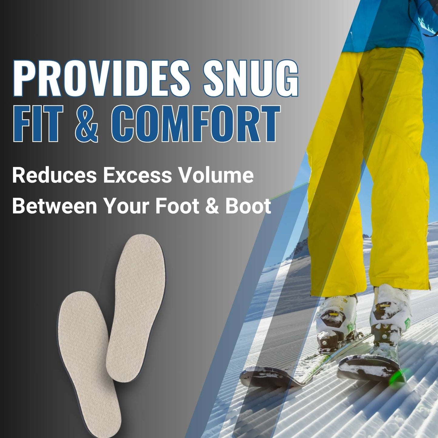 Boxum Ski & Snowboard Boot Shim Insoles Inserts