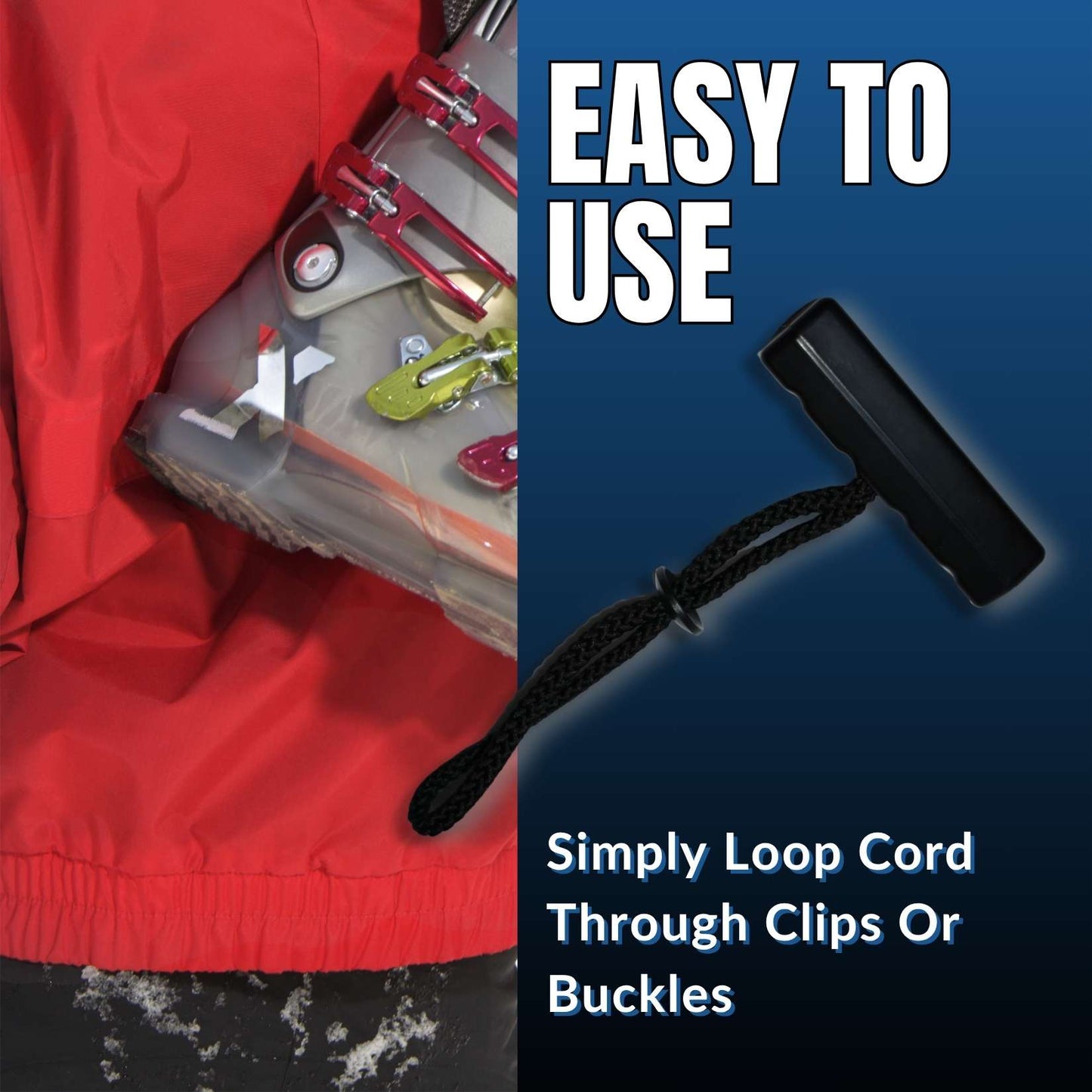 Boxum Ski Boot Carrier Tote and Holder (Black)