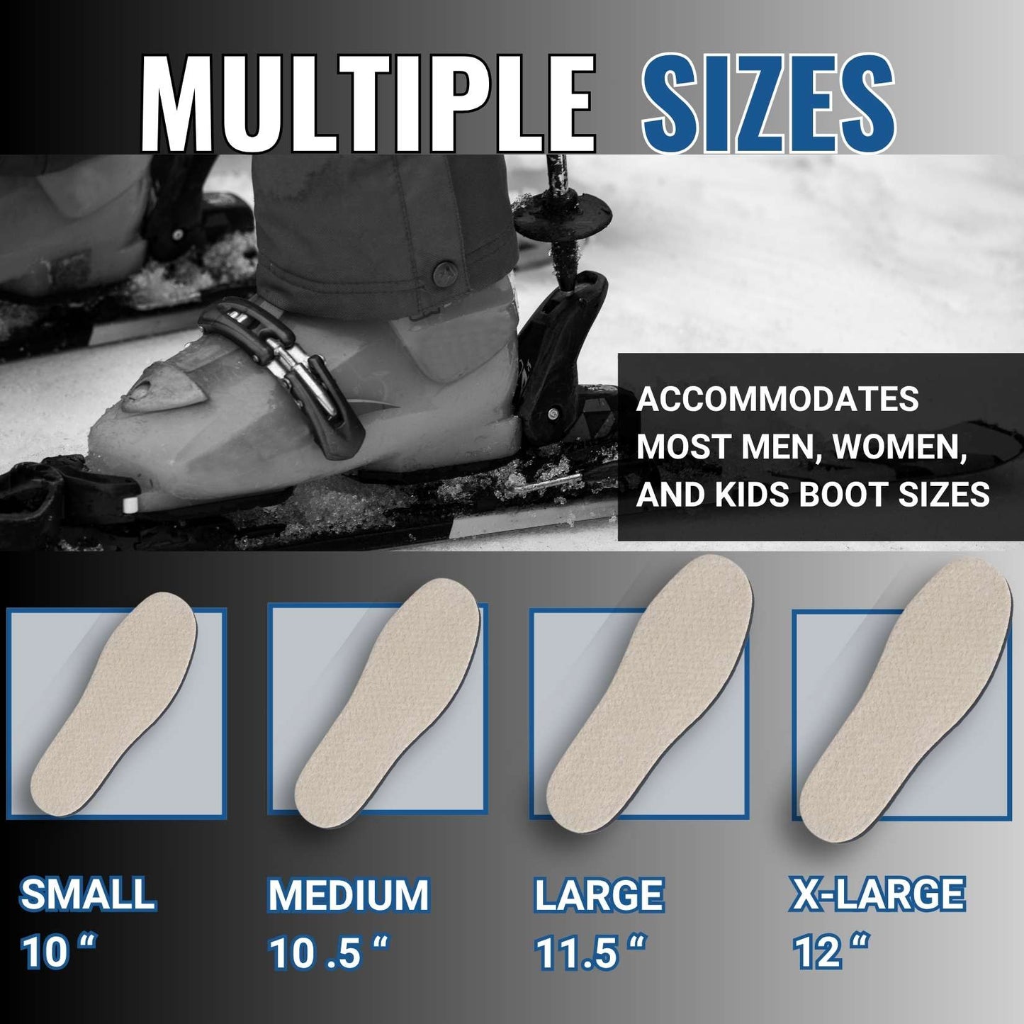 Boxum Ski & Snowboard Boot Shim Insoles Inserts