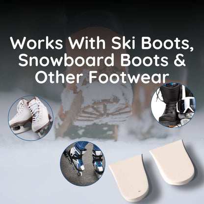Boxum Ski & Snowboard Boot Inserts Heel Lift Fitting Pads