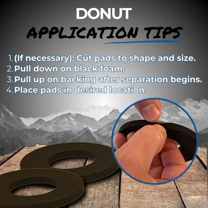 Boxum Ski & Snowboard Ankle Donut Pads (Sold in Pairs)